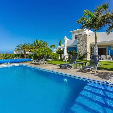 别墅 Eleonora, Luxury With Heated Pool Ocean View In Adeje, Tenerife