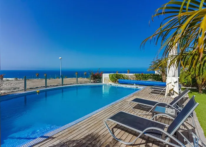 Eleonora, Luxury With Heated Pool Ocean View In Adeje, Tenerife * Costa Adeje (Tenerife)